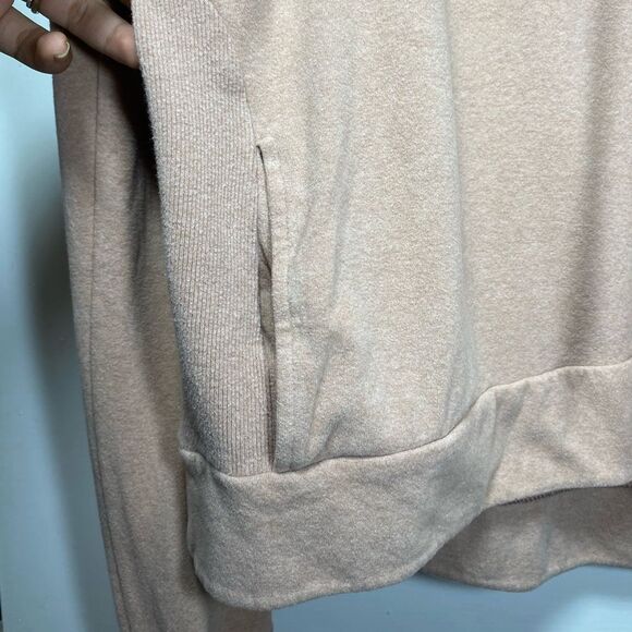 Sweaty Betty | Harmonise Luxe Fleece High Neck Sweatshirt Antique Pink Sz Medium - Picture 11 of 15